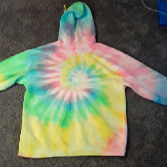 NWT Dreamsicle tye dye XL unisex hooded ss - Picture 2 of 4